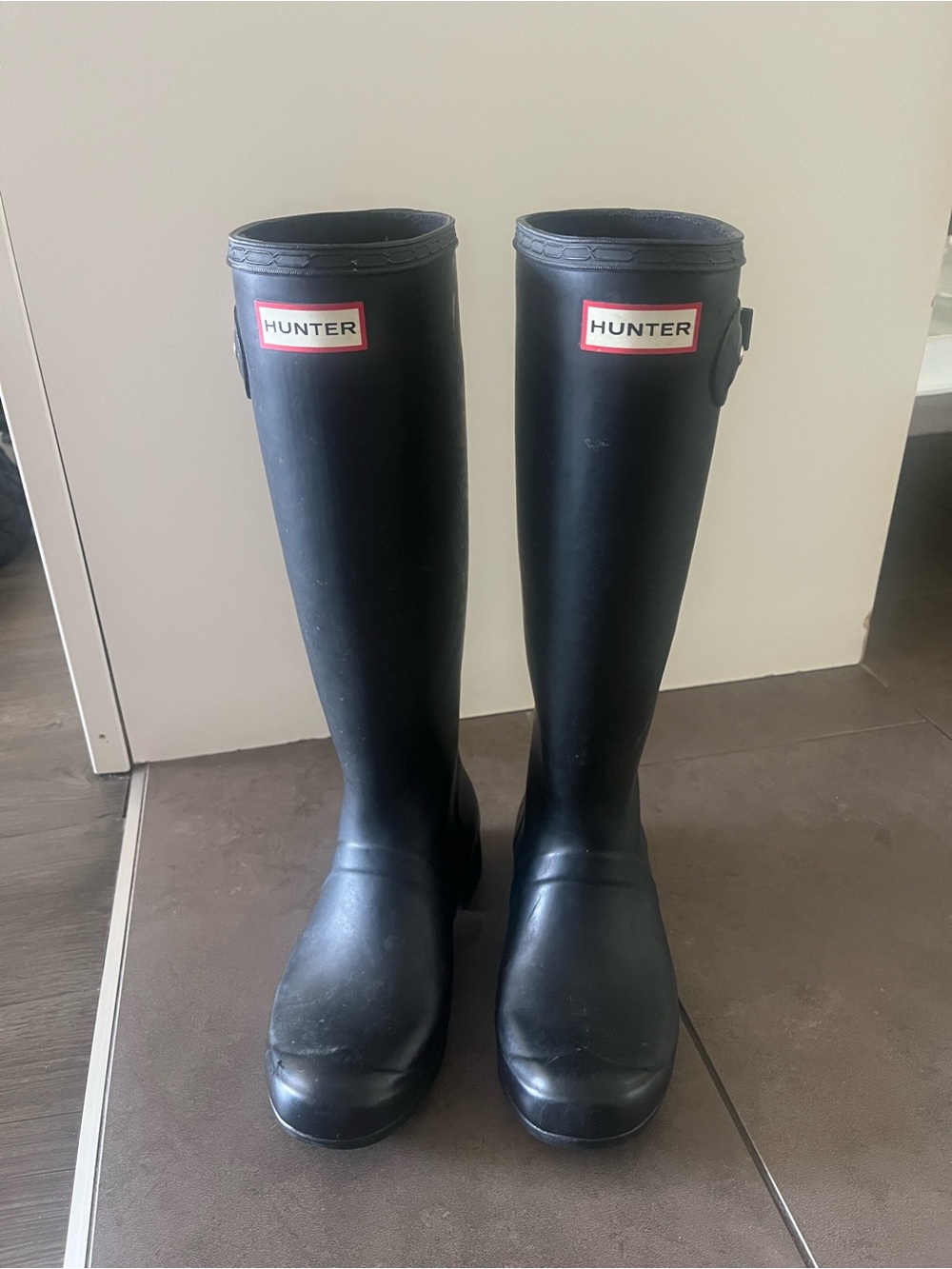 Tall Hunter Knee-High Rubber Rain Boots